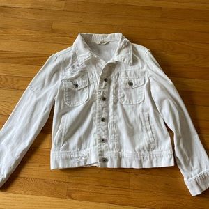 St.johns bay white jean jacket